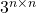 {\mathrm{3}}^{n\mathrm{\times }n}