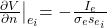 {\left.\frac{\partial V}{\partial n}\right|}_{e_i}\mathrm{=-}\frac{I_e}{{\sigma }_es_{e_i}}